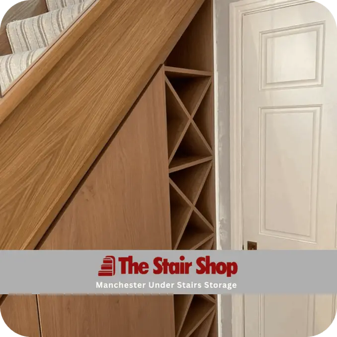 oak-under-stairs-wine-rack