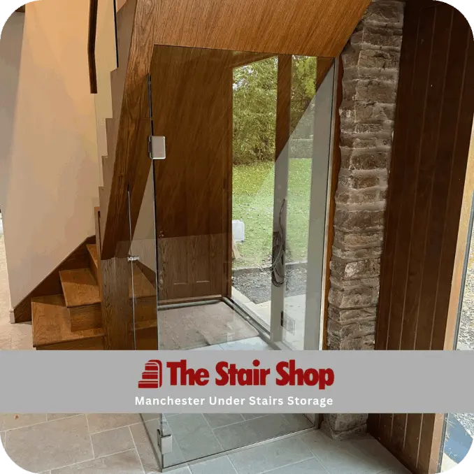 under-stairs-glass-storage